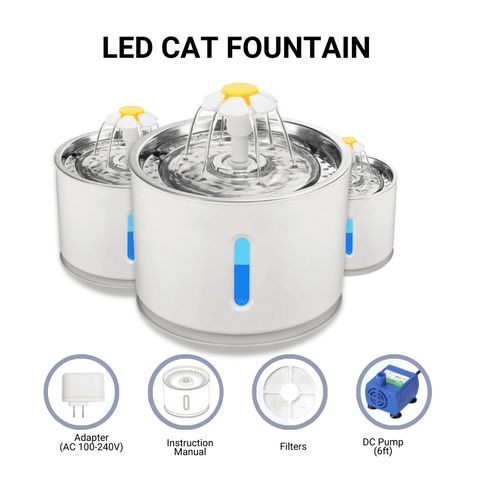LED Cat Fountain