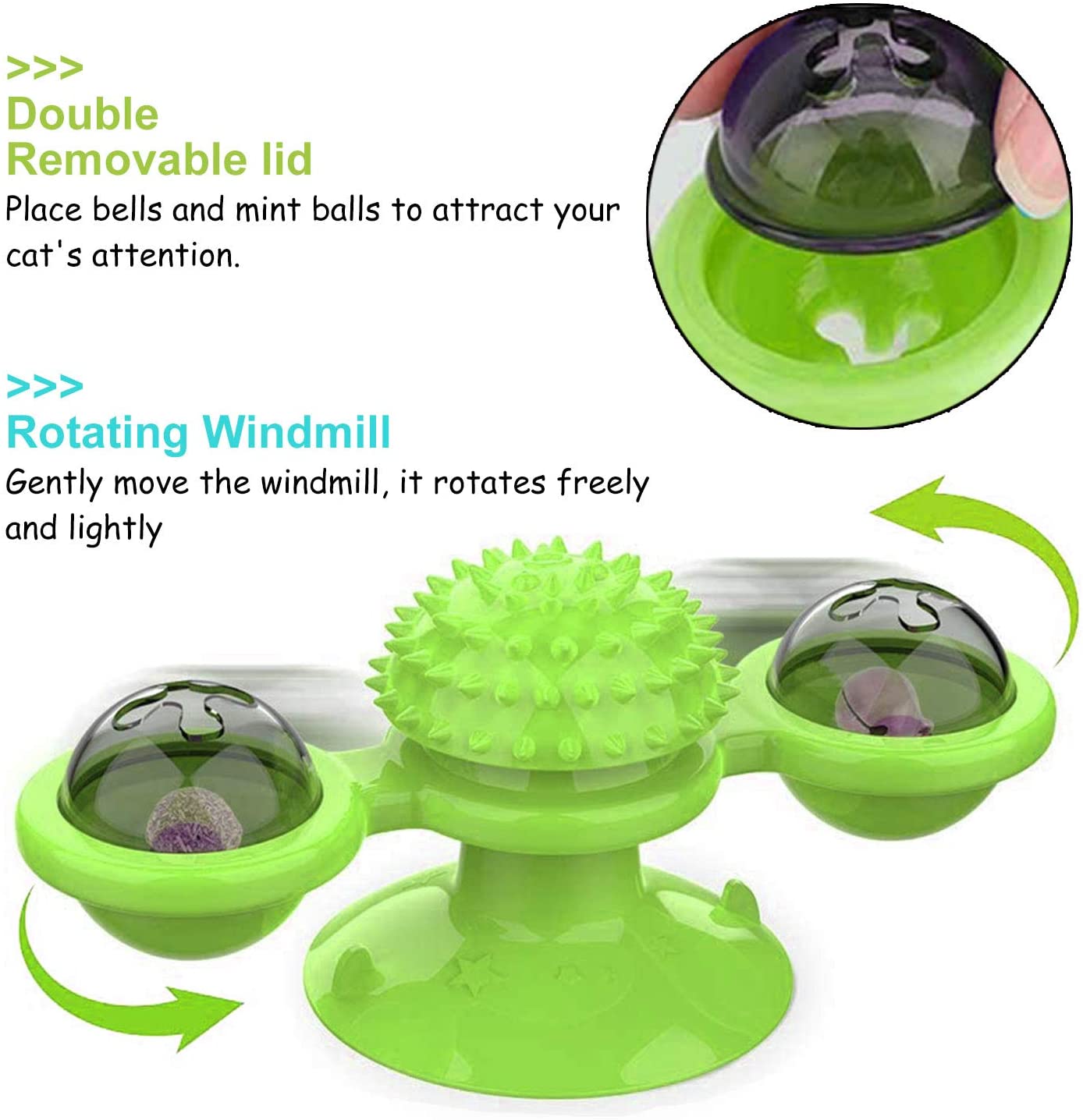3-in-1 Windmill Cat Toy