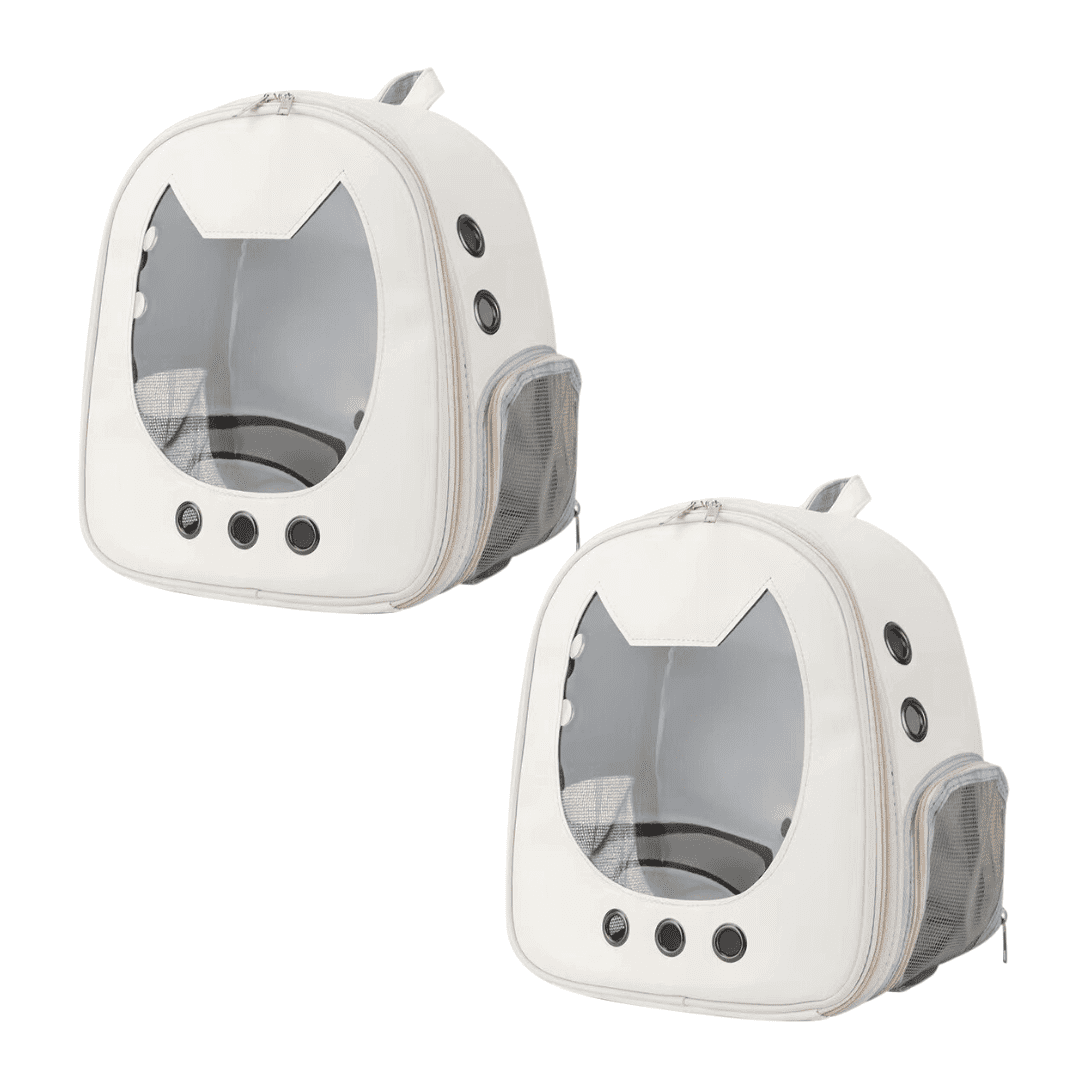 Portable Travel Cat Pet Carrier Backpack Double Bundle