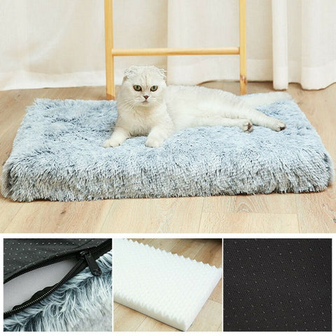 Faux Fur Foam Cat Sleeping Mat