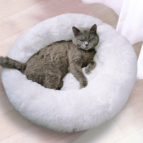 Anti-Anxiety Fluffy Cat Bed