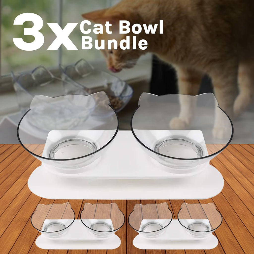 Orthopedic Cat Bowl Triple Bundle