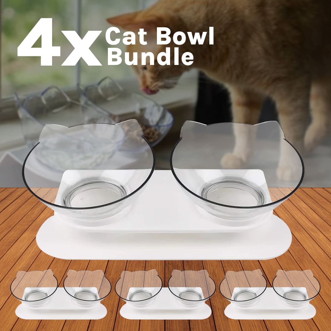 Orthopedic Cat Bowl Family Bundle