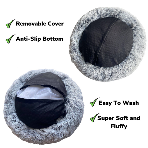 Family Anti Anxiety Fluffy Cat Bed (Limited Edition Removable Cover)