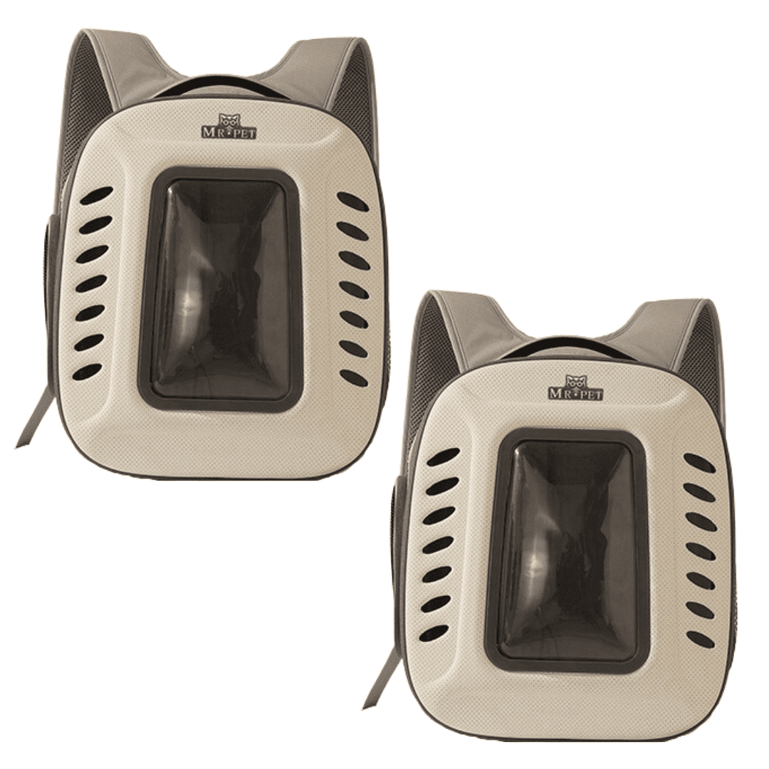 Foldable Cat Carrier Backpack Double Bundle